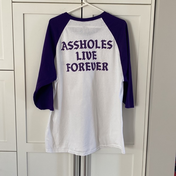 Assholes Live Forever 3/4 Length Sleeve T Shirt - Picture 5 of 5